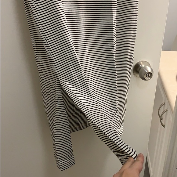 Old Navy Black and White Stripes Maxi Dress - Picture 2 of 2